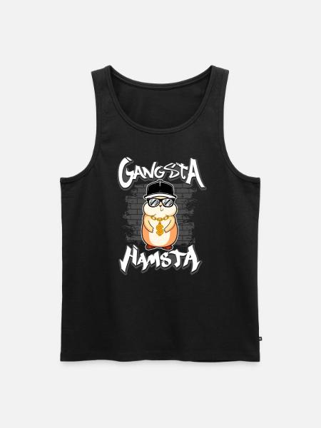 Hamster Gangsta Hamsta - Men's Premium Organic Tank Top - black