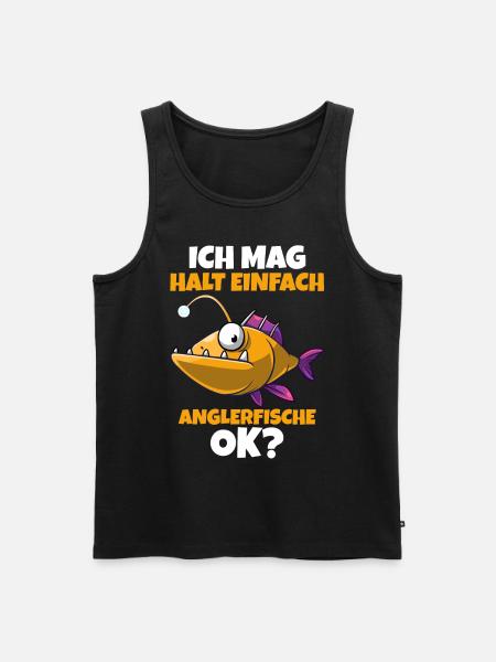 Anglerfisch - Männer Premium Bio Tank Top - Schwarz