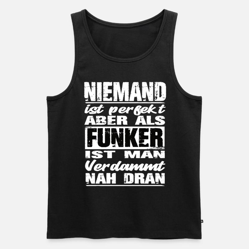 Funker - Männer Premium Bio Tank Top - Schwarz