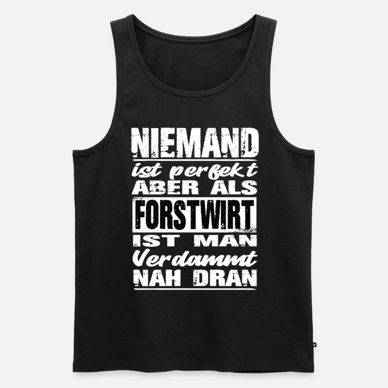Forstwirt - Männer Premium Bio Tank Top - Schwarz