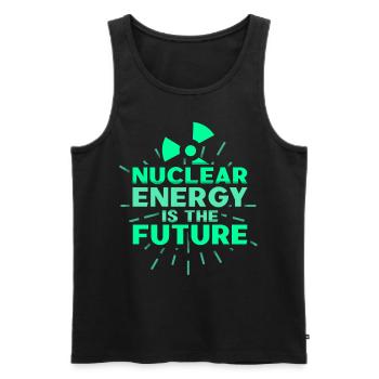 Atomkraft Ist Die Zukunft Kernkraft Atomenergie - Männer Premium Bio Tank Top - Schwarz - Vorne - AI Model Male 178 light (178cm)