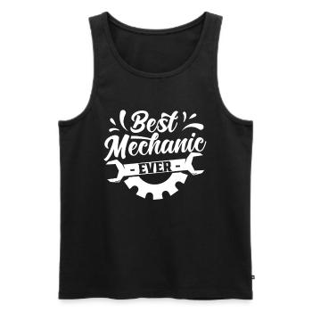 Le meilleur mécanicien de tous les temps - Débardeur bio Premium Homme - noir - Devant - Michal (187cm)