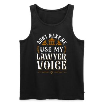 Young Lawyer Attorney Law Don'T - Männer Premium Bio Tank Top - Schwarz - Vorne - Michal (187cm)