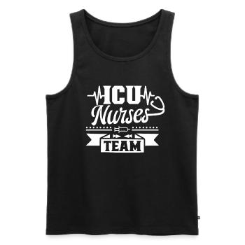 Team Intensive Care Nurses Intensive Care Intensive Care - Men's Premium Organic Tank Top - black - Front - AI Model Male 178 light (178cm)