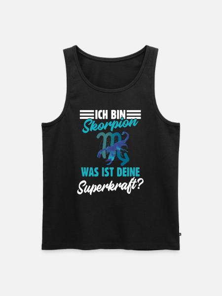 Sternzeichen Skorpion - Männer Premium Bio Tank Top - Schwarz