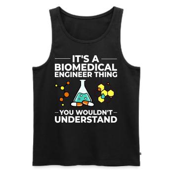 Biomedical Medical Technology Bioengineering - Men's Premium Organic Tank Top - black - Front - AI Model Male 178 light (178cm)