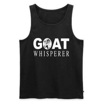 Goat Whisperer - Männer Premium Bio Tank Top - Schwarz - Vorne - AI Model Male 178 light (178cm)