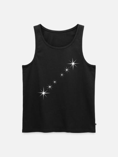 Étoiles Blanc - Débardeur bio Premium Homme - noir