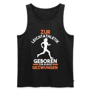 Leichtathletik - Männer Premium Bio Tank Top - Schwarz - Vorne - Michal (187cm)