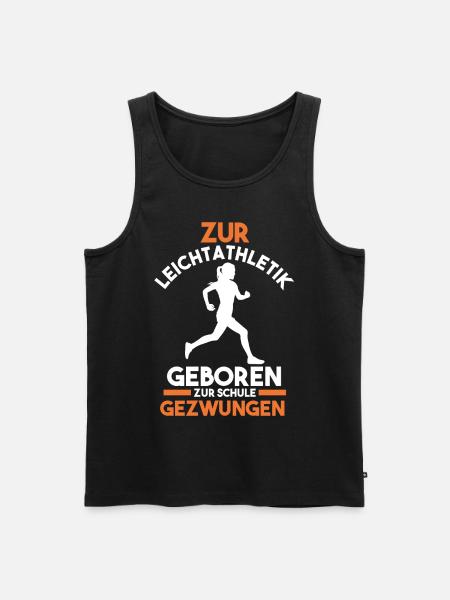 Leichtathletik - Männer Premium Bio Tank Top - Schwarz