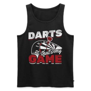Darts This is my game Darts game Dart Darts - Men's Premium Organic Tank Top - black - Front - Michal (187cm)