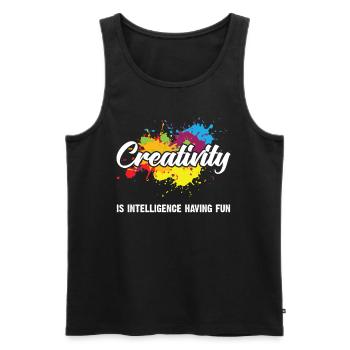 Art Artist Artist Painting Teacher Gift - Men's Premium Organic Tank Top - black - Front - Michal (187cm)