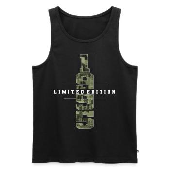 Camouflage 1995 Geboren Geburtsjahr 1995 Männer - Männer Premium Bio Tank Top - Schwarz - Vorne - Michal (187cm)