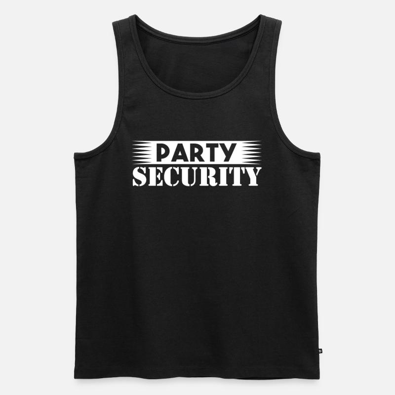 Party Security Security Security Guard - Men's Premium Organic Tank Top - black