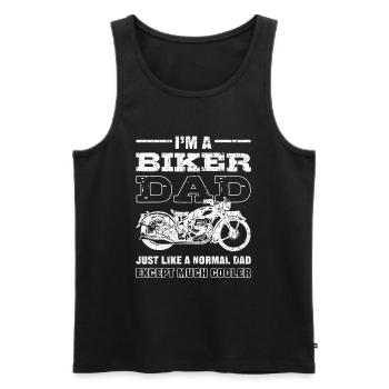 Motorradfahrer MC Motorrad Crossmaschine Biker Cho - Männer Premium Bio Tank Top - Schwarz - Vorne - AI Model Male 178 light (178cm)