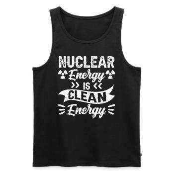 Kernenergie Ist Saubere Energie Kernkraft - Männer Premium Bio Tank Top - Schwarz - Vorne - AI Model Male 178 light (178cm)
