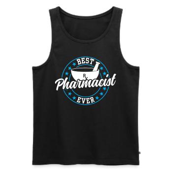 Bester Pharmazeut Aller Zeiten Pharmazie Apotheker - Männer Premium Bio Tank Top - Schwarz - Vorne - AI Model Male 178 light (178cm)