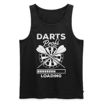 Darts Professional Loading Darts Jeu de fléchettes Joueur de fléchettes - Débardeur bio Premium Homme - noir - Devant - Michal (187cm)