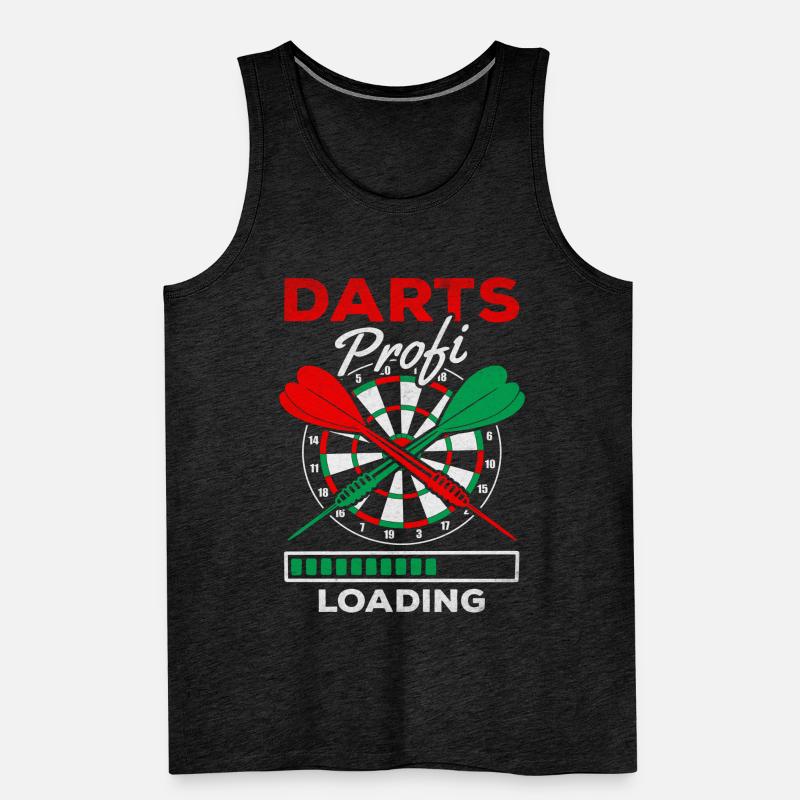 Darts Professional Loading Darts Jeu de fléchettes Jeu de fléchettes Débardeur bio Premium Homme