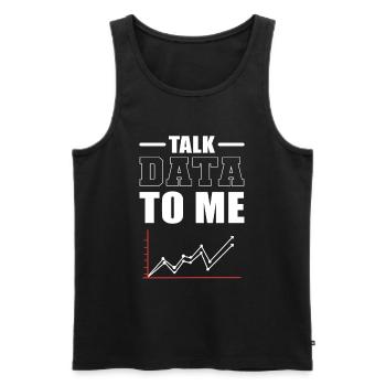 Talk Data To Me Data Scientist Data Analyst - Männer Premium Bio Tank Top - Schwarz - Vorne - AI Model Male 178 light (178cm)