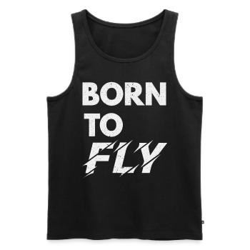 I am a pilot, what is your superpower flight - Men's Premium Organic Tank Top - black - Front - Michal (187cm)