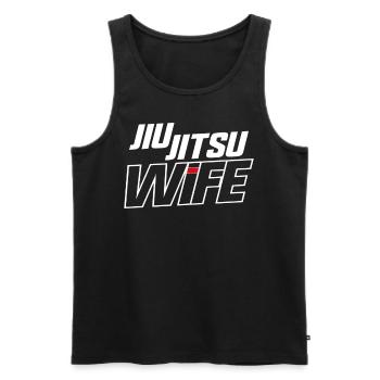 Jiu Jitsu Wife Girl Jiu Jitsu Wife - Men's Premium Organic Tank Top - black - Front - Michal (187cm)