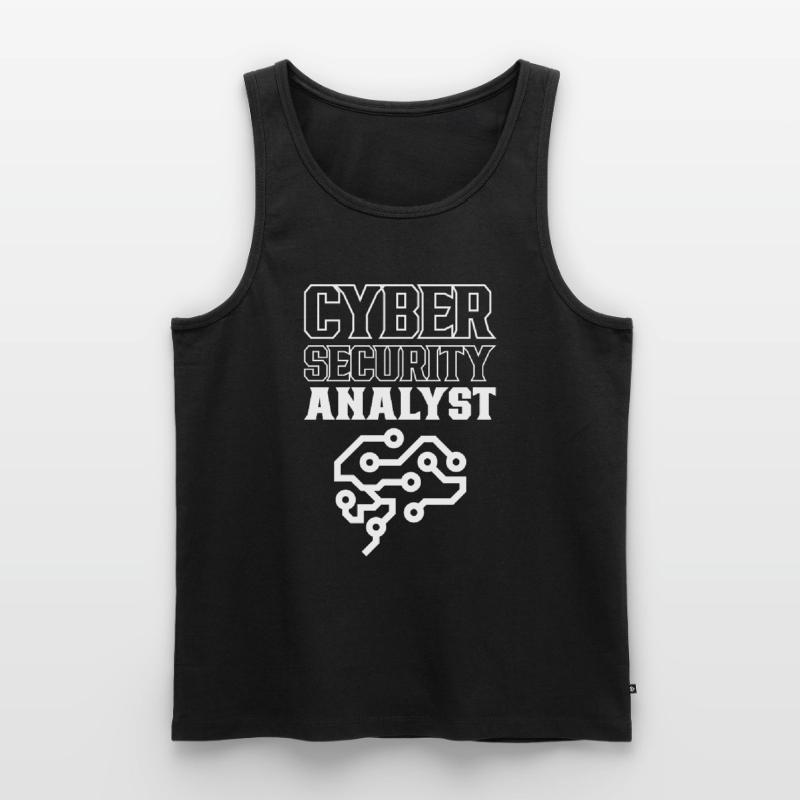 Analyste de cybersécurité IT Security Hacker Hack Débardeur bio Premium Homme