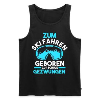 Skifahren Skifahrer Ski - Männer Premium Bio Tank Top - Schwarz - Vorne - Michal (187cm)