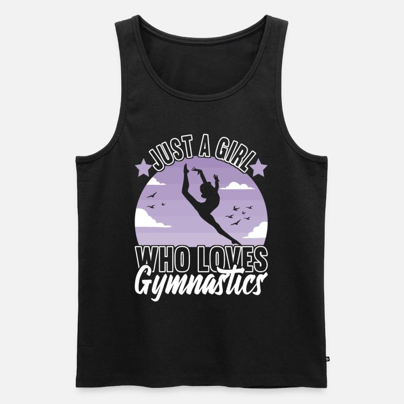 Turnen Turner - Männer Premium Bio Tank Top - Schwarz