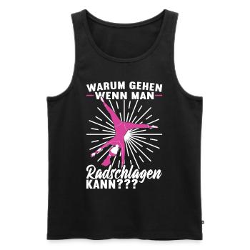 Turnen Turner - Männer Premium Bio Tank Top - Schwarz - Vorne - AI Model Male 178 light (178cm)