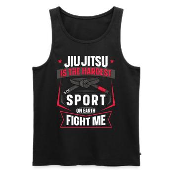 Jiu Jitsu Belt Ju-Jitsu Is The - Männer Premium Bio Tank Top - Schwarz - Vorne - Michal (187cm)