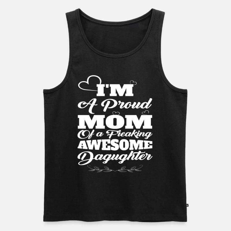 Mutter Und Tochter - Männer Premium Bio Tank Top - Schwarz