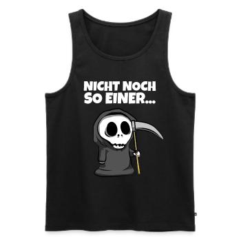 Nicht noch so einer... - Sensenmann Grim Reaper - Männer Premium Bio Tank Top - Schwarz - Vorne - AI Model Male 178 light (178cm)