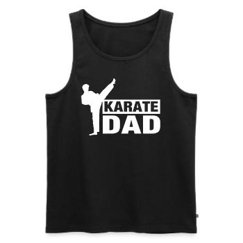 Karate Papa Kampfkunst Sprüche Kämpfer Kampfsport - Männer Premium Bio Tank Top - Schwarz - Vorne - AI Model Male 178 light (178cm)