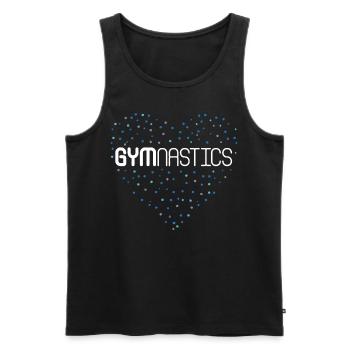 Gymnastique Gymnastique Gymnastique au sol Gymnastique artistique - Débardeur bio Premium Homme - noir - Devant - Michal (187cm)