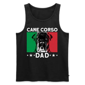 Cane Corso Papa - Débardeur bio Premium Homme - noir - Devant - Michal (187cm)