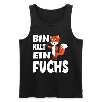 Ich Bin Halt Ein Fuchs für einen Fuchsliebhaber - Männer Premium Bio Tank Top - Schwarz - Vorne - Michal (187cm)