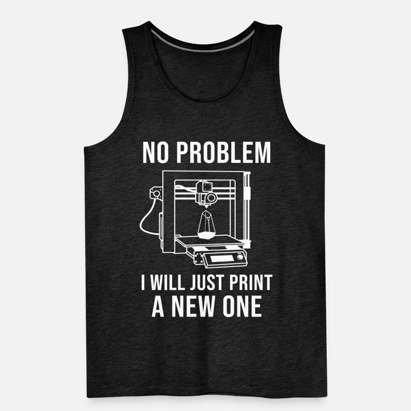 3d Drucker Männer Premium Bio Tank Top