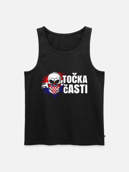 Croatia - Men's Premium Organic Tank Top - black