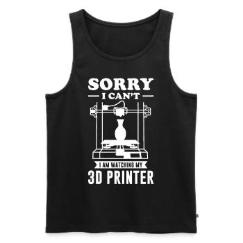 3D Printer Printing Machine Technology Technology Hobby - Men's Premium Organic Tank Top - black - Front - AI Model Male 178 light (178cm)