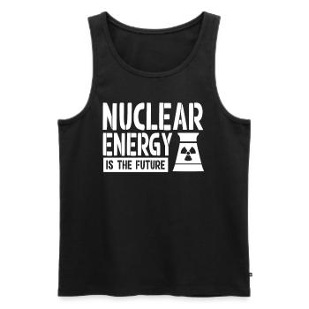 Kernkraft Ist Die Zukunft Kernenergie Atomenergie - Männer Premium Bio Tank Top - Schwarz - Vorne - AI Model Male 178 light (178cm)