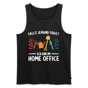 Hobbygärtner Gartenarbeit Gärtner Gärtnerin Garten - Männer Premium Bio Tank Top - Schwarz - Vorne - Michal (187cm)