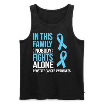 Prostatakrebs Prostata Krebs Chemo - Männer Premium Bio Tank Top - Schwarz - Vorne - AI Model Male 178 light (178cm)