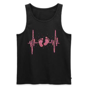 Fusspflege Podologie Füße Fusspflegerin - Männer Premium Bio Tank Top - Schwarz - Vorne - AI Model Male 178 light (178cm)