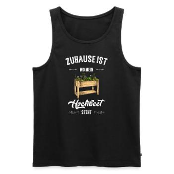 Hochbeet I Hobbygärtner Gärtner Selbstversorger - Männer Premium Bio Tank Top - Schwarz - Vorne - Michal (187cm)