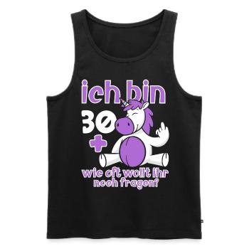 31. Geburtstag 31 Jahre Alt - Männer Premium Bio Tank Top - Schwarz - Vorne - Michal (187cm)