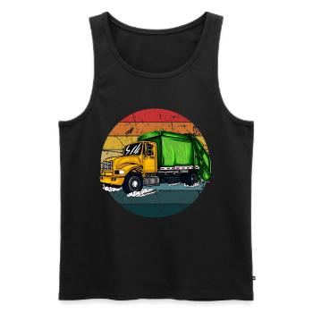 Garbage Man Gift Garbage Garbage Collection Waste Profession - Men's Premium Organic Tank Top - black - Front - AI Model Male 178 light (178cm)