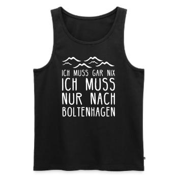 Boltenhagen I Ostsee Urlaub Ostseeküste - Männer Premium Bio Tank Top - Schwarz - Vorne - Michal (187cm)