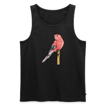 Bourkesittich I Rosenbauchsittich Motiv für Vogel - Männer Premium Bio Tank Top - Schwarz - Vorne - AI Model Male 178 light (178cm)