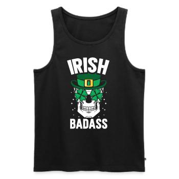 Méchant irlandais Irlande Gaélique - Débardeur bio Premium Homme - noir - Devant - Michal (187cm)